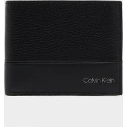 Calvin Klein Leather Slimfold Wallet - BLACK