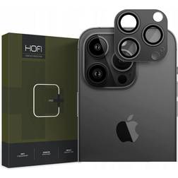 Hofi iPhone 14 Pro 14 Pro Max Fullcam Pro Metalplade & Hærdet Glas Beskyttelse til Bagsidekamera Sort