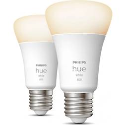 Philips Hue W A60 EU LED Lamps 9W E27 2-pack