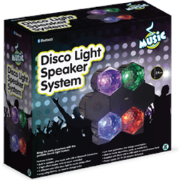 MU Højtaler med 4-Farvet Disco Lys