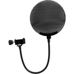 Omnitronic Microphone pop filter metal, black
