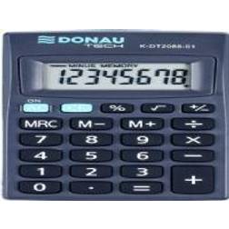 Donau calculator TECH pocket calculator, 8 digits. display, dim. 127x104x8 mm, black