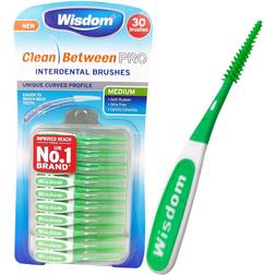 Wisdom Medium Green Clean Between Pro Interdental