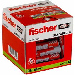 Fischer Duopower dübel 12x60 kipning, knude