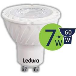 Leduro LED-spot lyspære form: PAR16 GU10 7.5 W (tilsvarende 70 W) klasse F 3000 K mat
