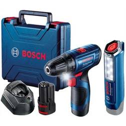 Bosch boremaskine/skruemaskine 12V 30/14Nm 2x2,0Ah LI-ION CASE GSR 120-LI GLI 12V-300
