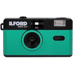 Ilford Sprite 35-II Reusable/Reloadable 35mm Analog Film Camera (Teal and Black)