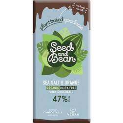 Seed & Bean Chokolade 47% Salt Orange Plantebaseret