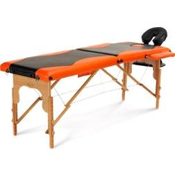 Bodyfit 2 segment two-color black-orange massage bed