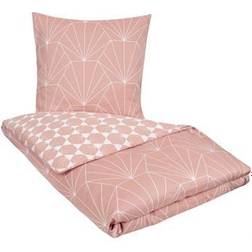 Borg Design sengetøj Hexagon peach Dynebetræk Pink