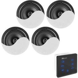 Power Dynamics line A100BSet In-Wall Audio Amplifier with 4 Ceiling Speakers TILBUD NU