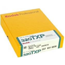 Kodak TRI-X TXP 320 4X5" 50 SHEETS