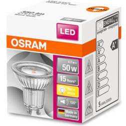 Osram LED-reflektor Star GU10 4,3W varmhvid, 120°