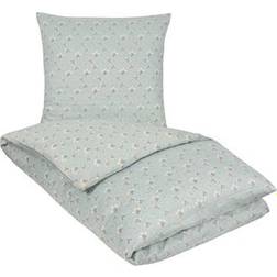 Borg Design Blomstret sengetøj 140x200 Summer Dynebetræk Turkis (200x140cm)