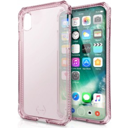 ItSkins Spectrum Clear Antimicrobial Bagsidecover til mobiltelefon termoplastisk polyuretan (TPU) Impacthane Lys pink for Apple iPhone X, XS