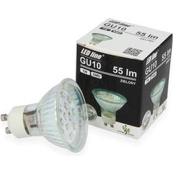 GU10 LED Pære 1W, 220-260V Med Grøn Lys