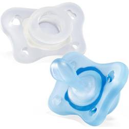 Chicco 7322121-soother PHYSIO MINI SOFT SILIC 0-2 M 2 PCS BOY