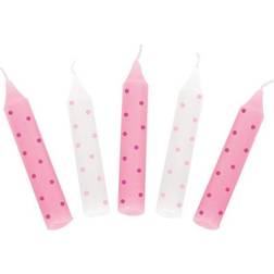Goki Fødselsdagslys Pink prikker