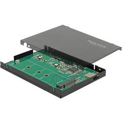 DeLock 2.5 External Enclosure for M.2 NVMe PCIe SSD lagringspakning SATA USB 3.1 (Gen 2)
