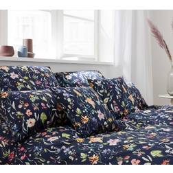 Elegante ´Potpourri´ sengetøj 135x200 Dynebetræk Blå