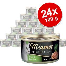 Miamor 6x100 Tun & Grøntsager Fine Fileter - Kattefoder
