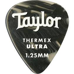 Taylor Premium 351 Thermex Ultra Picks Black Onyx 6-Pack 1.25 Mm 6 Pack