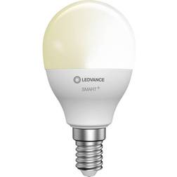 LEDVANCE 4058075729100 LED (RGB)-lamp EEK F (A G) E14 Dråbeform 4.9 W = 40 W Varmhvid (Ø x H) 47 mm x 47 mm 1 stk