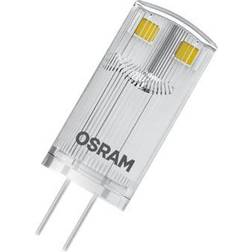LEDVANCE LED Base PIN klar 100 lumen, 0,9W/827 G4 5-pak