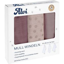 Alvi Muslin cloth Curly Dots 3pcs. 80x80cm