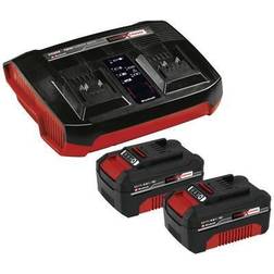 Einhell Power X-Change PXC-Starter-Kit 2x 4,0Ah & Twincharger Kit 4512112 Værktøjsbatteri og oplader 4.0 Ah Litium