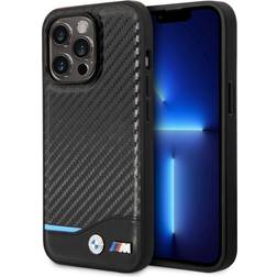 BMW Carbon Effect Printed Logo Case for iPhone 14 Pro Max