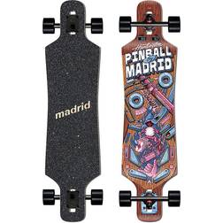 Madrid Komplet Longboard Drop-Thru (Pinball Wizard) Brun/Rød/Blå