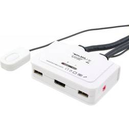 InLine Kabel KVM Switch 2 vejs HDMI USB med lyd