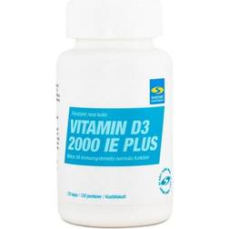 Svenskt Kosttillskott Vitamin D3 2000 IE+, 120