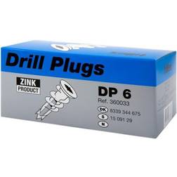 Tillex Plugs drill dp-2 40mm-100 hvid