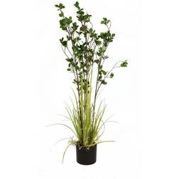 Europalms Evergreen shrub with grass Kunstig plante