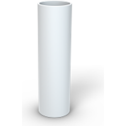 Plastmuffe 12 mm, halogenfri, hvid