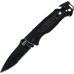 SOG Escape Folder Drop Folding Blade - Black Pocket knife