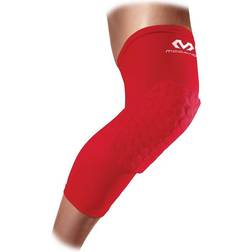 McDavid Knee Compression Sleeves: Hex Knee Pads Compression Leg Sleeve for Basketball, Volleyball, Weightlifting, and More Pair of Sleeves, SCARLET, Adult: MEDIUM