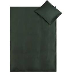 Junior sengetøj - 100x140 cm - Mørkegrøn - Bambus