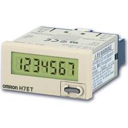 Omron Tid tæller, 1/32DIN (48x24 mm) selvdrevet, LCD, 7-cifrede, 999999.9h/3999d23.9h,VDC input, grå sag