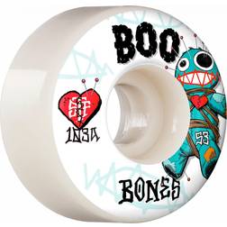 Bones Wheels PRO STF Skateboard Hjul Boo Voodoo 53mm V4 Wide 103A 4-pak Hvid 53mm Unisex Adult, Kids, Newborn, Toddler, Infant