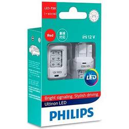 Philips Led w21/5 red ulr 12v x2
