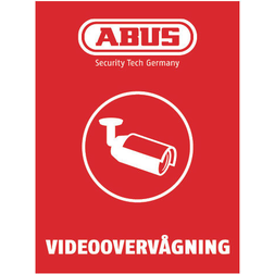 ABUS Advarselsklistermærke, Videoovervågning 60x80mm
