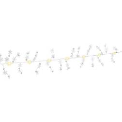 Goobay Silver Wire String Light ''Snowflakes'' Lyskæde