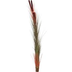 Europalms Reed grass with cattails, light-brown, artificial Kunstig plante