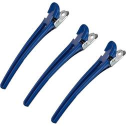 Comair Hair-clips blå 10-pack kort hårklämma kombination, ca 9,5