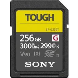 Sony TOUGH SF-G256T SDXC Class 10 UHS-II U3 V90 300/299MB/s 256GB
