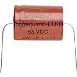 Visaton VS-100/63BA, Fast kondensator, Cylindrisk, Röd, DC, 100000 nF, 10%