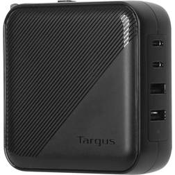 Targus power adapter GaN 2 x USB-C 2 x 9 pin USB Type A 100 Watt